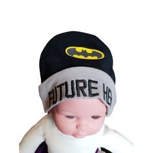 DC Comics Newborn Stocking Cap Batman Beanie Hat
